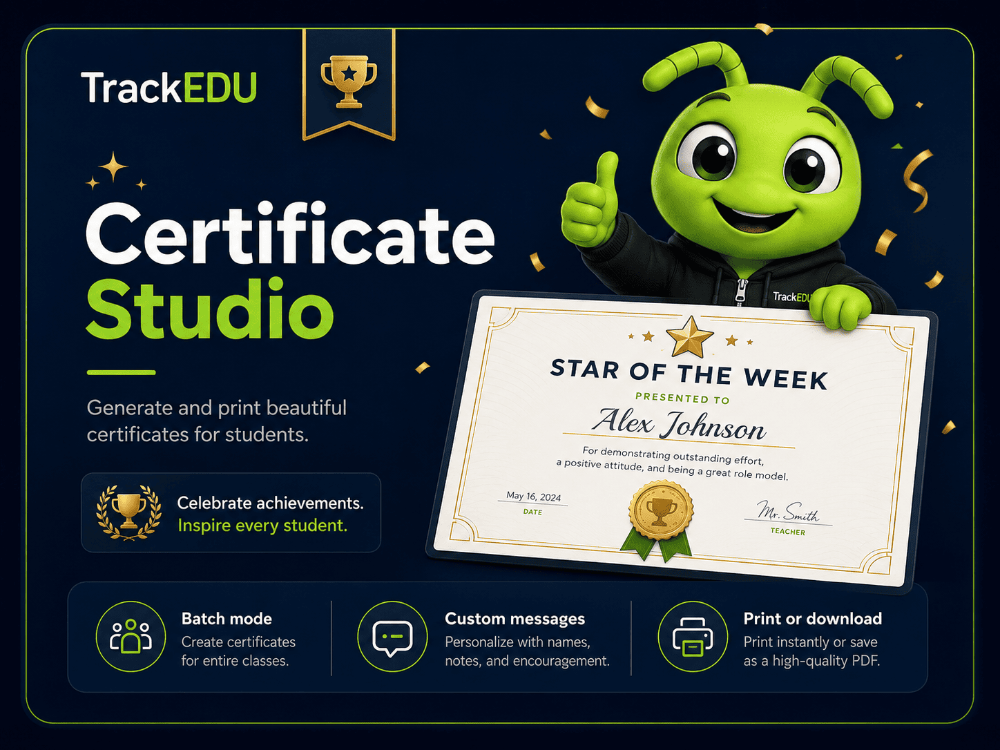 Certificate Studio preview