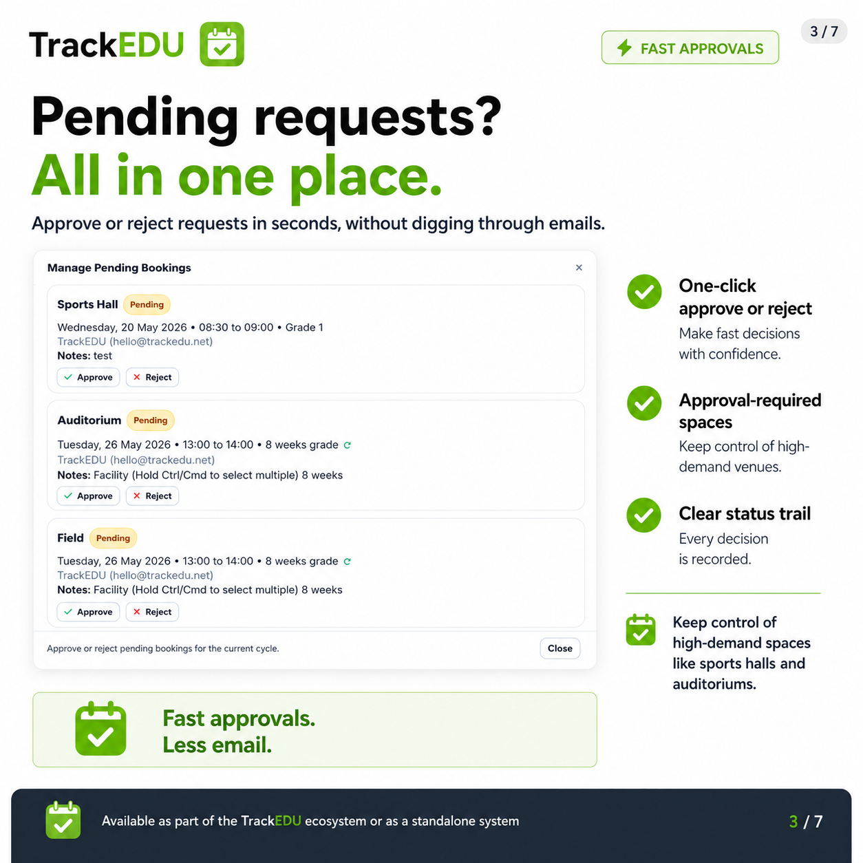 Approval workflow interface